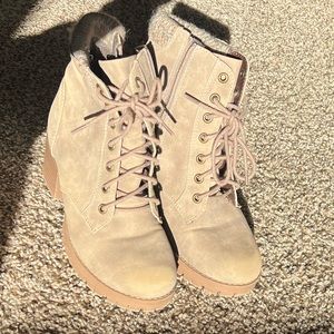 Brown/Tan Ankle Booties